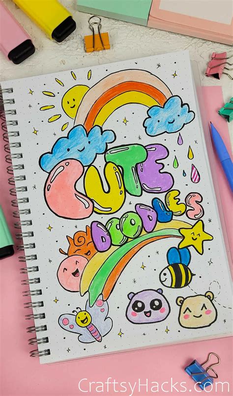 Chủ đề vẽ tranh drawing cute doodle Cho dịp thư giãn và giải trí