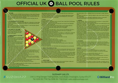 8 Ball Pool Rules Printable