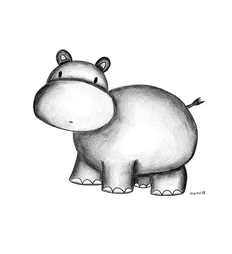 Image result for hippo sketch | Hippo drawing, Line art drawings, Drawings