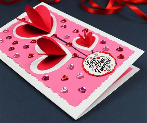 DIY Pop Up Hearts Valentine's Day Card : 7 Steps (with Pictures ...