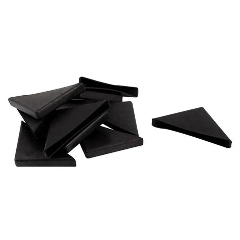 MACH 8mm x 75mm Black Plastic Recessed Furniture Corner Protectors-in ...