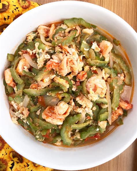 Ginisang Ampalaya with Shrimp