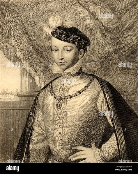 Francis II François de Valois 1544 1560 King of France Stock Photo ...