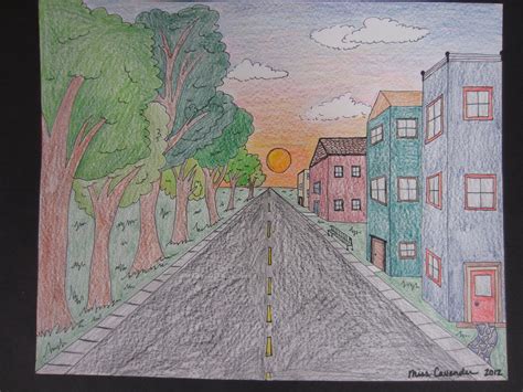 Discover more than 142 road perspective drawing - seven.edu.vn