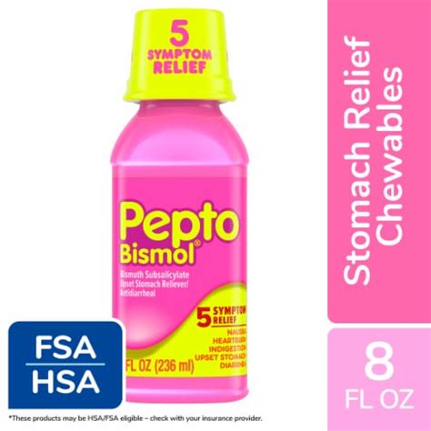 Pepto Bismol Original Multi-Symptom Relief Liquid, 8 fl oz - Fry’s Food ...