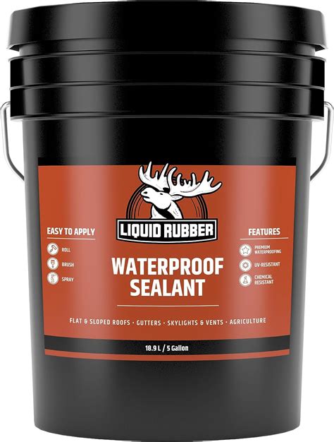 Liquid Rubber Waterproof Sealant - Multi-Surface Leak Repair Indoor and ...