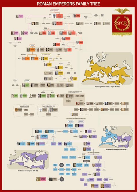 Roman emperors family tree ( to Justinian the Great) : r/UsefulCharts