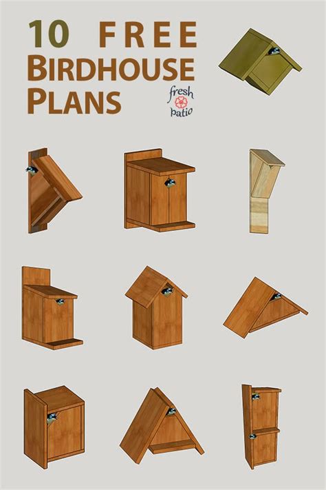 Free Printable Birdhouse Plans