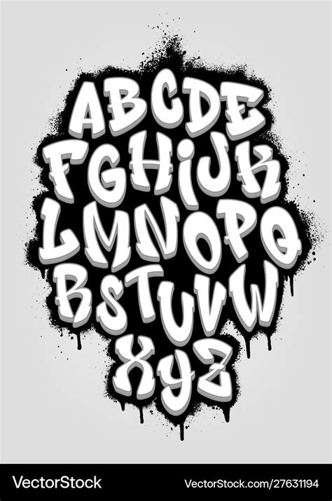 Graffiti font alphabet - tonmyte