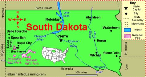 South Dakota: Facts, Map and State Symbols - EnchantedLearning.com