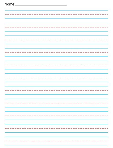 Notebook Paper Template For Word