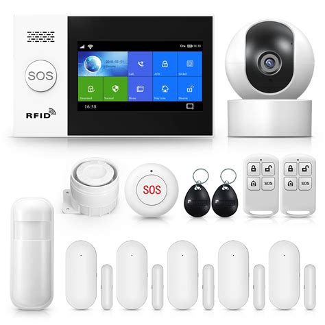 Buy Home Security System, Wireless 4G WiFi Alarm System with 1080p ...