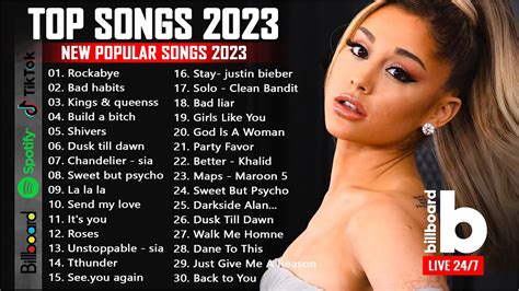 Pop Hits 2023| Maroon 5, Ed Sheeran, Rihanna, Billie Eilish, Ariana ...