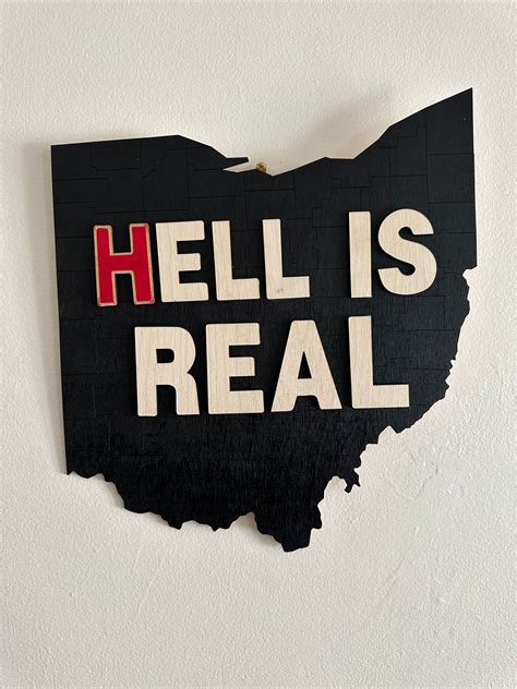 Hell is Real Ohio Sign – Griffen Hollow Studio