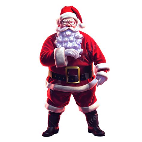 Standing Santa Claus, Santa Claus, Santa, Christmas PNG Transparent ...