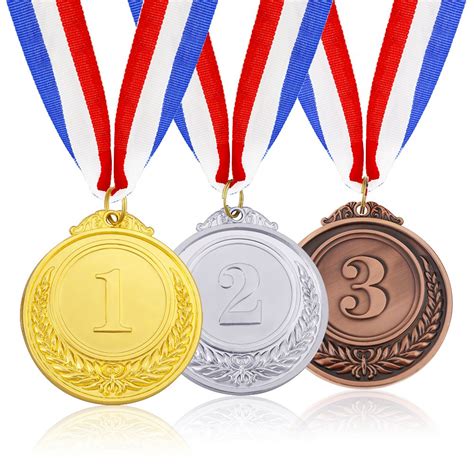 Buy Caydo 3 Pieces Gold Silver Bronze Award Medals-1st 2nd 3rd Place ...