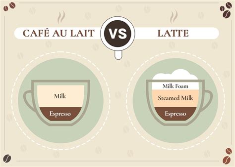 Café au Lait vs Latte: The Differences (With Infographic) | Coffee ...