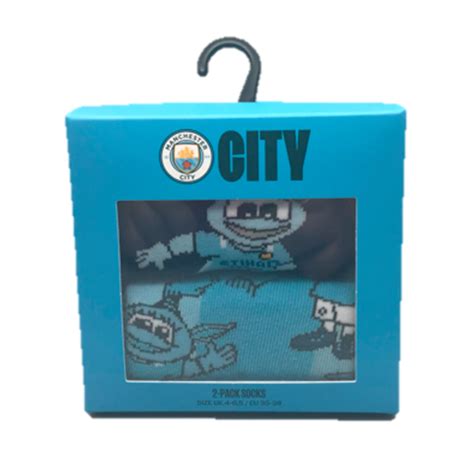 Manchester City Mascot 2 Pack Sock Gift Set | Official Man City Store