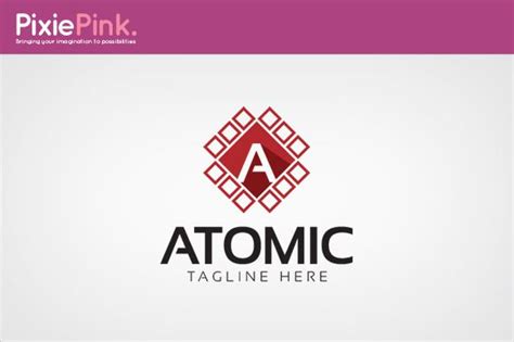 Atomic Logo Template | Logo templates, Logo inspiration vintage ...