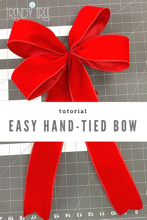 Easy Hand-Tied Bow Tutorial | Christmas bows diy, Diy wreath bow, Bows ...