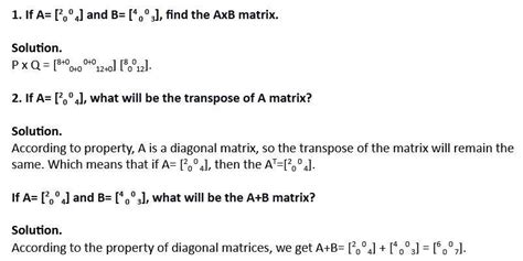 Diagonal Matrix: Overview, Questions, Easy Tricks, Rules, Preparation