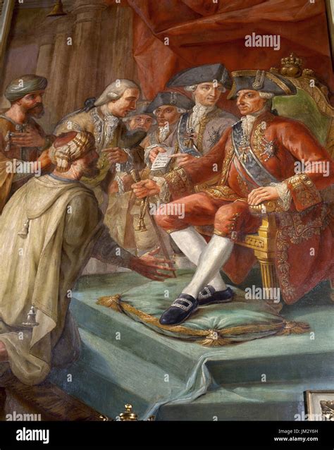 Charles III (1716-1788). King of Spain. Peace between the spanish king ...