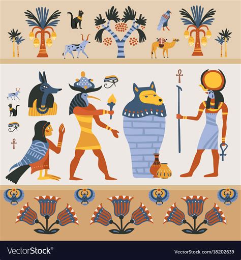 Ancient egyptian Royalty Free Vector Image - VectorStock