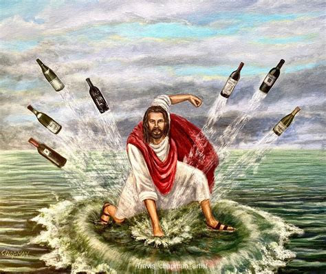 Jesús transforma el agua en vino. Pose de superhéroe en el Mar - Etsy ...