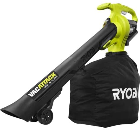 RYOBI 40-Volt VacAttack Lithium-Ion Cordless Leaf Vacuum Mulcher with ...