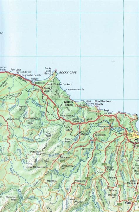 North West Tasmania Map - Tasmap Topographical Hiking Maps