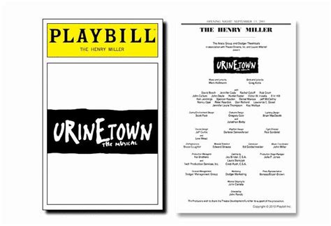 Playbill Cover Template Lovely Playbill Template Beepmunk | Cover ...