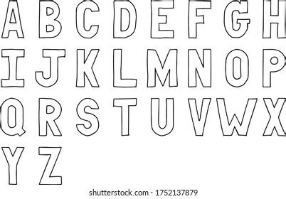 594.018 Black White Alphabet Letters Royalty-Free Images, Stock Photos ...