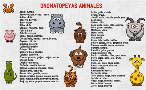 onomatopeyas animales su nombre