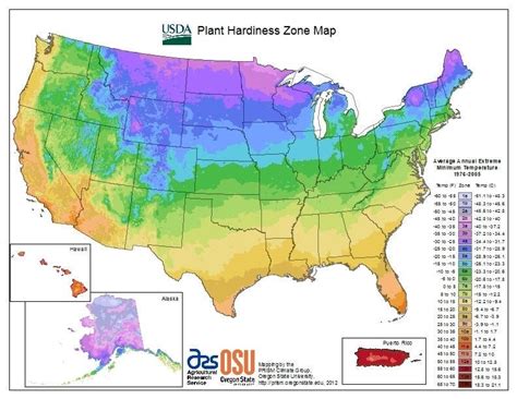 USDA Hardiness Zone Map — Tennessee Naturescapes