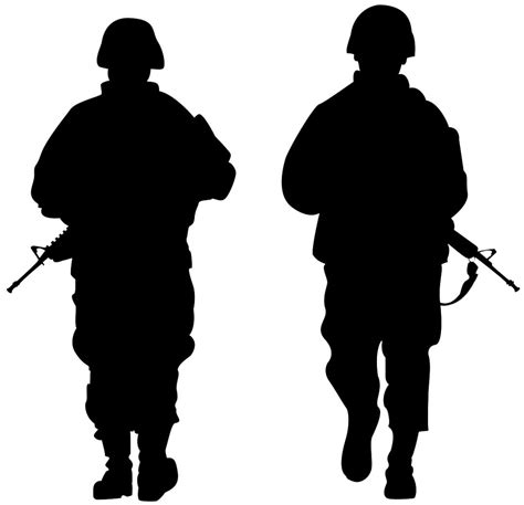 Army Soldiers Silhouette Svg | Soldier silhouette, Army soldier ...