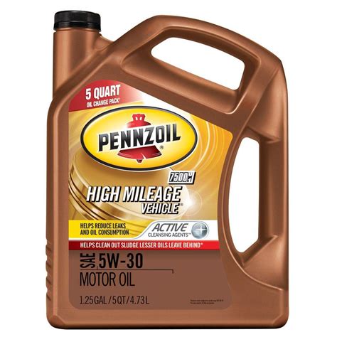 Pennzoil 5 qt. HMV 5W30 Motor Oil-550038340 - The Home Depot