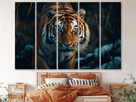 Tiger in Nature Canvas Wall Art Decor Tiger Canvas Print Art Extra ...