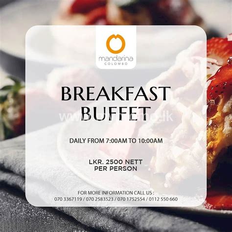 Breakfast Buffet at Mandarina Colombo