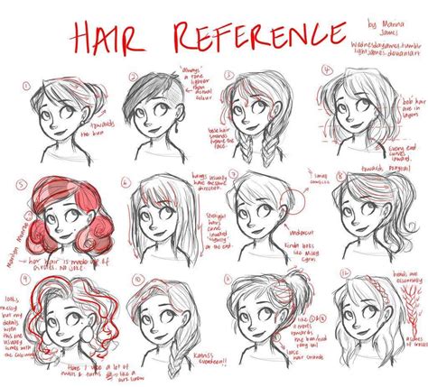 Referencias para dibujar pelo Drawing Techniques, Drawing Tips, Drawing ...