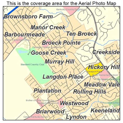 Aerial Photography Map of Murray Hill, KY Kentucky