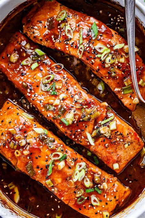 Teriyaki Glazed Salmon Recipe Oven | Deporecipe.co