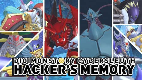 Digimon Story : Cyber Sleuth Hacker's Memory All Ultra/Mega Digimon ...