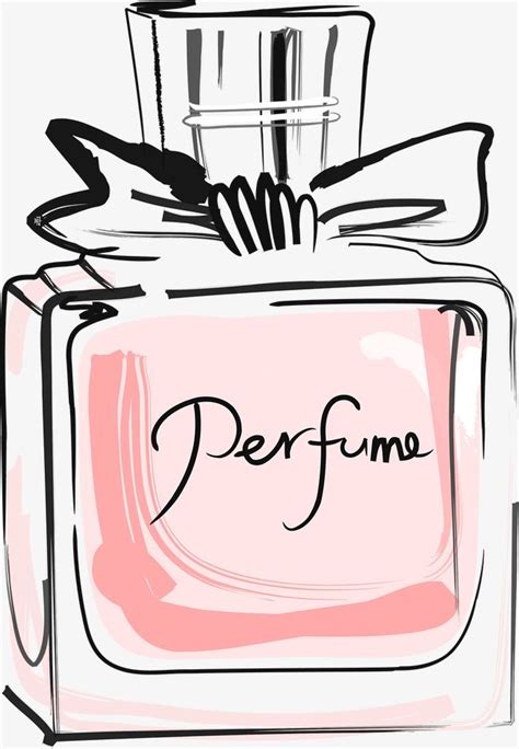 Hand-Painted Perfume Bottle PNG and Vector