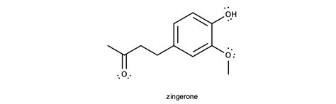 Zingerone gives ginger its pungent taste. a. What is the mo | Quizlet