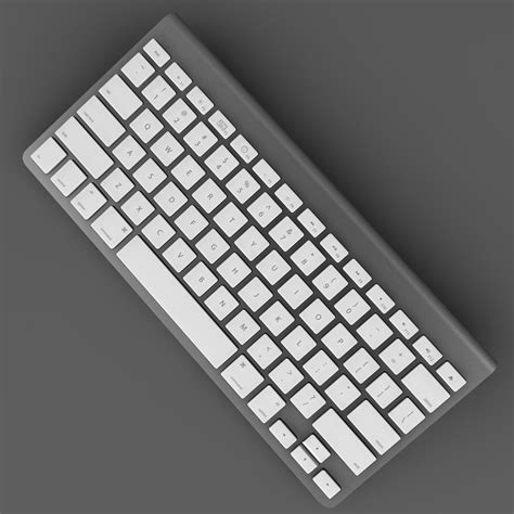 Apple Keyboard 3D Model OBJ 3DS FBX C4D | CGTrader.com