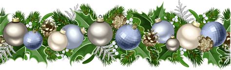 Christmas garland border png, Christmas garland border png Transparent ...