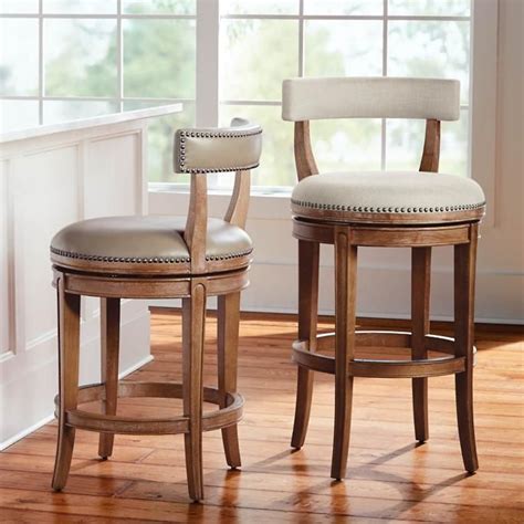 Henning Low Back Swivel Bar & Counter Stool | Frontgate | Swivel ...