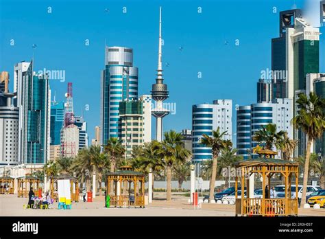 The skyline of Kuwait City, Kuwait Stock Photo - Alamy