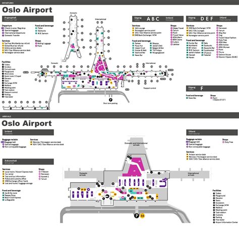 Oslo airport map