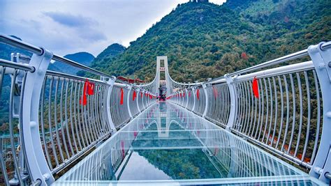 Glass bridge opens to visitors in south China's Guangdong